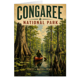 Illustratie van Congaree National Park in vintage 
