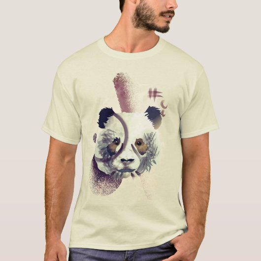 Illustratie van Cool Panda T-shirt (Voorkant)