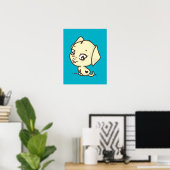 Illustratie van Cute Puppy Poster (Thuiskantoor)