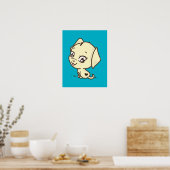 Illustratie van Cute Puppy Poster (Keuken)