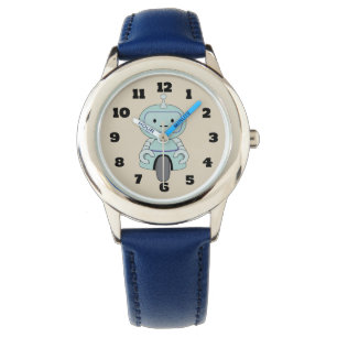 Illustratie van Cute Retro Robot Horloge