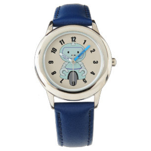 Illustratie van Cute Retro Robot Horloge