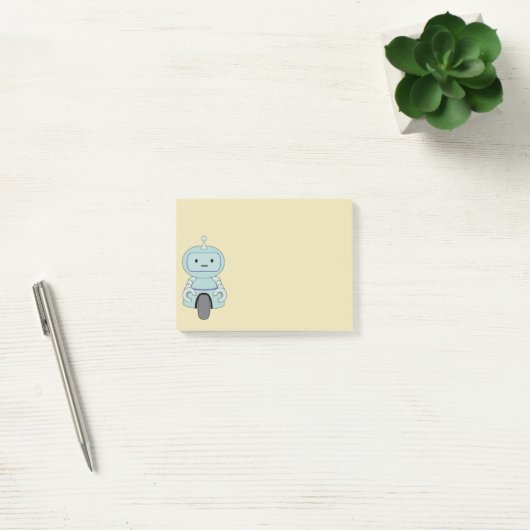 Illustratie van Cute Retro Robot Post-it® Notes (Kantoor)