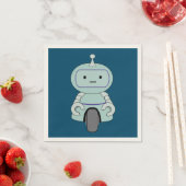 Illustratie van Cute Retro Robot Servetten (Insitu)