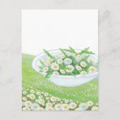 Illustratie van Daisy en Dandelion Spring Salad Feestdagenkaart (Voorkant)
