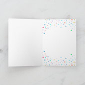 Illustratie van Dalmatiër met ballonnen verjaardag Kaart (Binnen)