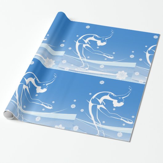 Illustratie van damessport cadeaupapier (Uitgerold)