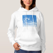 Illustratie van damessport hoodie (Voorkant)