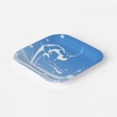 Illustratie van damessport papieren bordje (Gebogen)