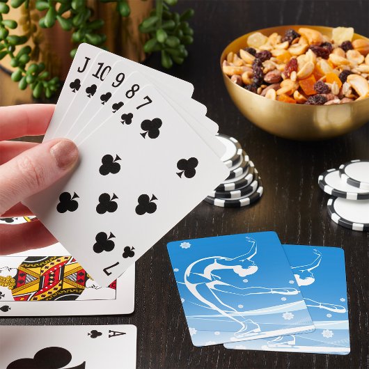 Illustratie van damessport pokerkaarten