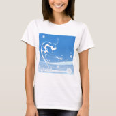 Illustratie van damessport t-shirt (Voorkant)