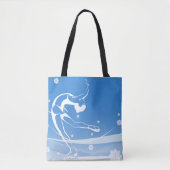 Illustratie van damessport tote bag (Voorkant)