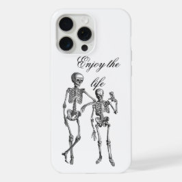 Illustratie van dansende skeletten iPhone 15 pro max case