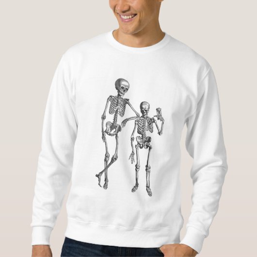 Illustratie van dansende skeletten  trui (Voorkant)