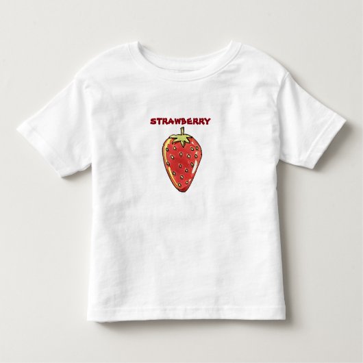 illustratie van de aardbeienstijl cartoon kinder shirts (Voorkant)