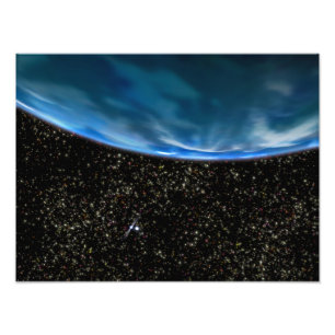 Illustratie van de Aarde-horizon Foto Afdruk