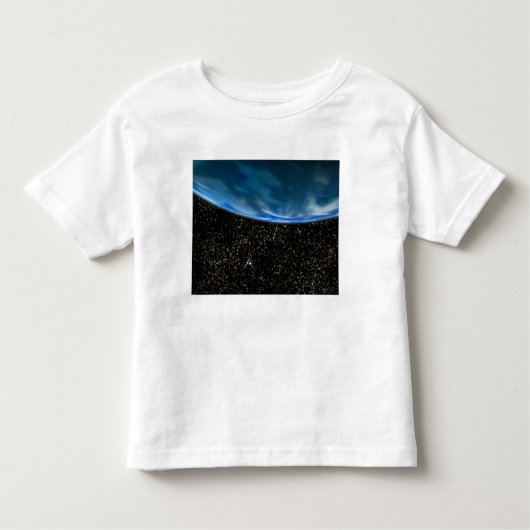 Illustratie van de Aarde-horizon Kinder Shirts (Voorkant)