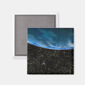 Illustratie van de Aarde-horizon Magneet (Voorkant / Achterkant)