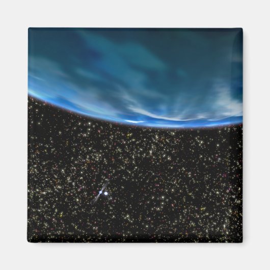 Illustratie van de Aarde-horizon Magneet (Voorkant)