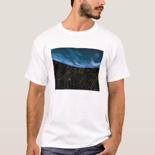 Illustratie van de Aarde-horizon T-shirt