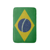 Illustratie van de abstracte vlag van Brazilië Badmat (Voorkant Verticaal)