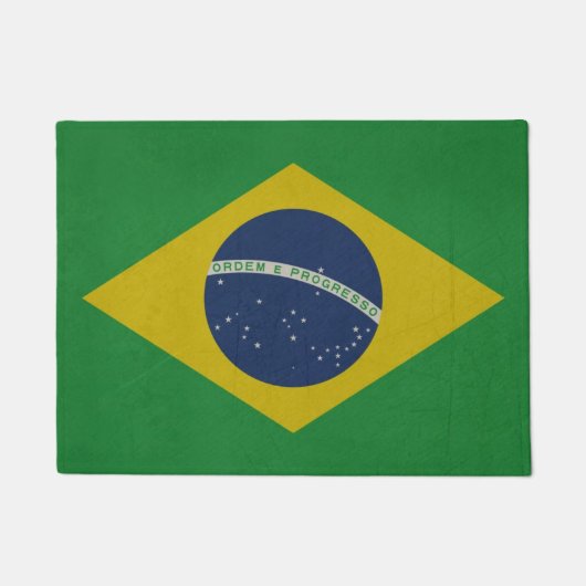 Illustratie van de abstracte vlag van Brazilië Deurmat (Voorkant)