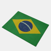 Illustratie van de abstracte vlag van Brazilië Deurmat (Schuin)