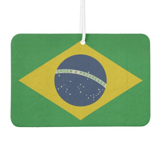 Illustratie van de abstracte vlag van Brazilië Luchtverfrisser (Voorkant)