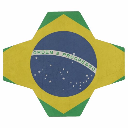 Illustratie van de abstracte vlag van Brazilië Voetbal (Enkel)