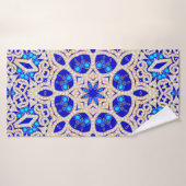 Illustratie van de achtergrond met edelstenen badhanddoek (Badhanddoek)
