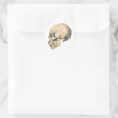  illustratie van de anatomie van de schedel ronde sticker (Tas)