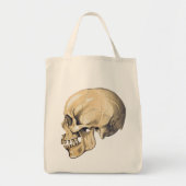  illustratie van de anatomie van de schedel tote bag (Voorkant)