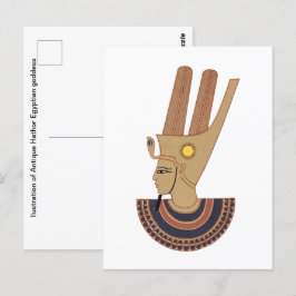 Illustratie van de Antiek godin Hathor Briefkaart