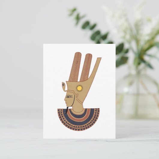 Illustratie van de Antiek godin Hathor Briefkaart (Staand voorkant)