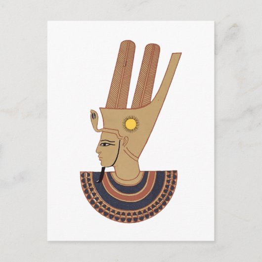 Illustratie van de Antiek godin Hathor Briefkaart (Voorkant)