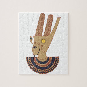 Illustratie van de Antiek godin Hathor Legpuzzel