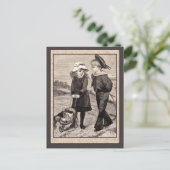 Illustratie van de Antiek primer van het kind Briefkaart (Staand voorkant)