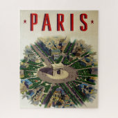 Illustratie van de  Arc de Triomphe Paris Legpuzzel (Verticaal)