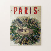 Illustratie van de  Arc de Triomphe Paris Legpuzzel (Verticaal)