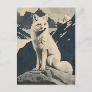 illustratie van de Arctic Fox Briefkaart