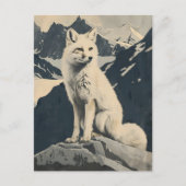 illustratie van de Arctic Fox Briefkaart (Voorkant)