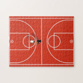 Illustratie van de Basketball Court Legpuzzel (Horizontaal)