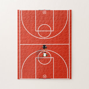 Illustratie van de Basketball Court Legpuzzel