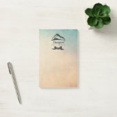 Illustratie van de berg met Sun Rays Family Reunio Post-it® Notes (Kantoor)