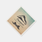 Illustratie van de berg met Sun Rays Family Reunio Servetten (Hoek)