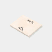 Illustratie van de bergen in het zwart - Herinneri Post-it® Notes (Schuin)