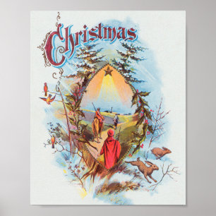 Illustratie van de Biblical Magi Holiday Poster