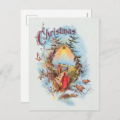 Illustratie van de bijbelse Magi Feestdagenkaart (Voorkant / Achterkant)