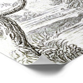  illustratie van de blauwbuik bijen-eaater poster (Hoek)