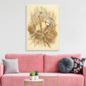  illustratie van de Bluetit Canvas Afdruk (Insitu (Woonkamer))